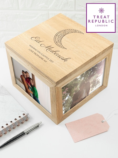 Personalised Eid Mubarak Photo Cube by Treat Republic (F92795) | £40