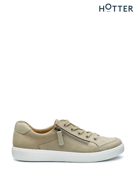Hotter Green Wide Fit Chase II Lace-Up/Zip Shoes (F92820) | £89