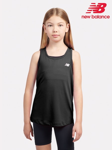 New Balance Black Kids Athletic Tank (F92893) | £23 - £28