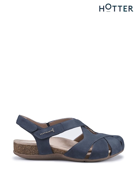 Hotter Blue Extra Wide Fit Catskill II Touch-Fastening Sandals (F92985) | £89