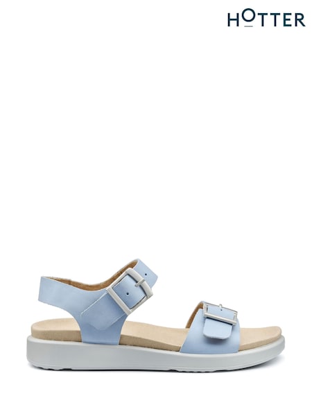 Hotter Blue Regular Fit Corfu Buckle Sandals (F93012) | £79