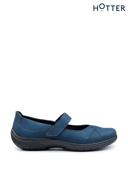 Hotter Blue Regular Fit Hope Touch-Fastening Shoes (F93063) | £79