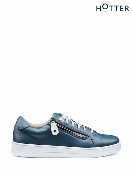 Hotter Blue Regular Fit Leonie Lace-Up Shoes (F93152) | £69