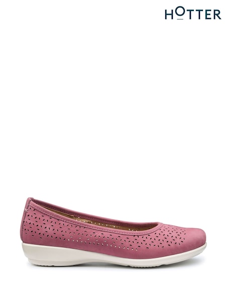 Hotter Red Regular Fit Livvy II Slip-On Shoes (F93153) | £69