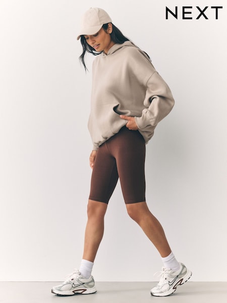 Chocolate Brown Jersey Cycle Shorts (F93258) | £8