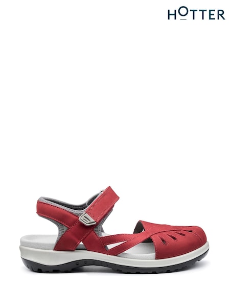 Hotter Red Regular Fit Quest Touch-Fastening Sandals (F93303) | £89