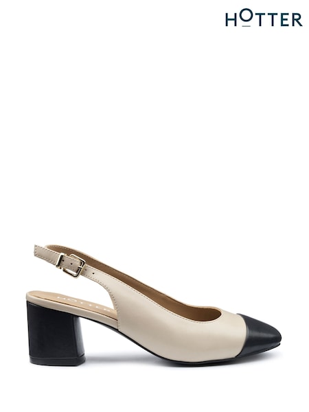 Hotter Cream Wide Fit Shimmy Buckle Shoes (F93321) | £89