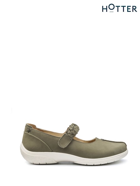 Hotter Green Wide Fit Shake II Touch Fastening Shoes (F93332) | £79