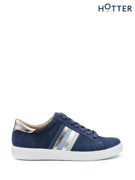 Hotter Blue Regular Fit Switch Lace-Up Shoes (F93364) | £89