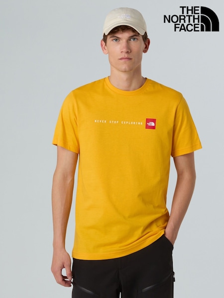 The North Face Yellow Never Stop Exploring T-Shirt (F93394) | £30