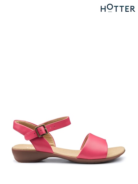 Hotter Pink Regular Fit Tropic Buckle Sandals (F93424) | £69