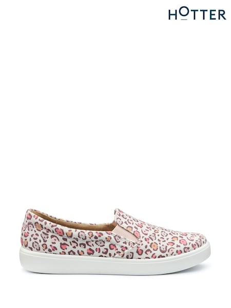 Hotter Animal Print Regular Fit Tara Slip-On Shoes (F93432) | £49