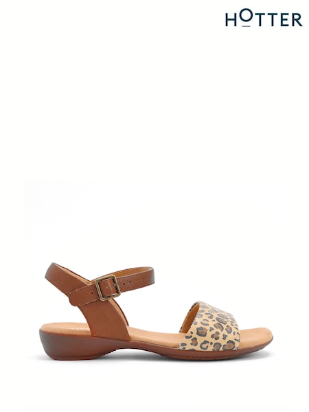 Hotter Animal Print Regular Fit Tropic Buckle Sandals (F93452) | £69