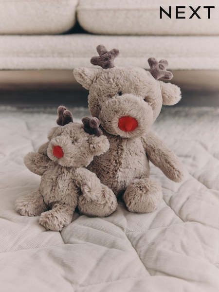 Reindeer Christmas Soft Plush Toy (F93468) | £10 - £15
