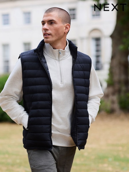 Black ThermoGen Down Filled Packable Puffer Gilet (F93559) | £60
