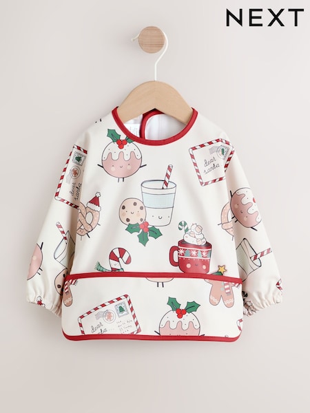 Christmas Baby Weaning And Feeding Sleeved Bib (F93571) | £9 - £10