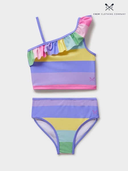 Crew Clothing Pink Asymmetric Tankini (F93896) | £20 - £24
