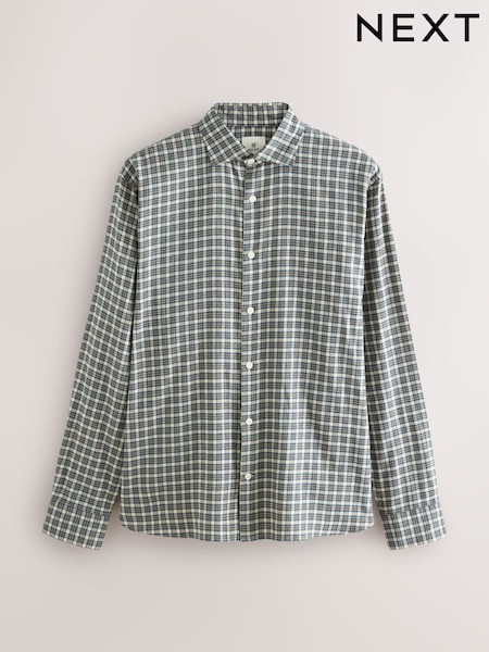 Neutral Brushed Flannel Shirt (F94001) | £32
