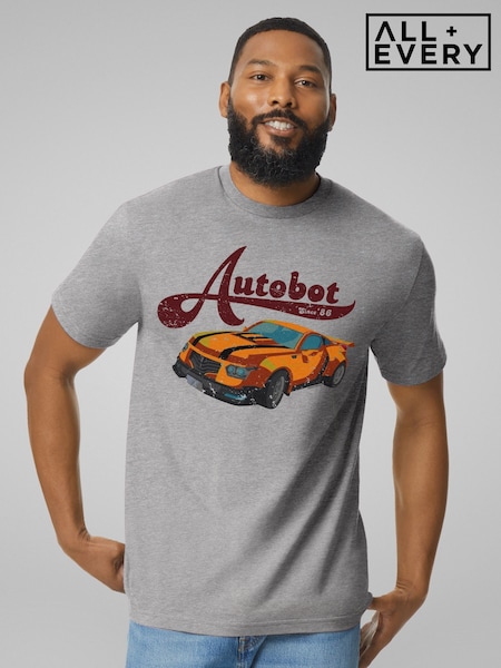 All + Every Grey Mens Transformers Bumblebee Car Autobot T-Shirt (F94109) | £25