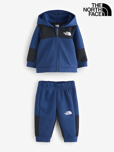 The North Face Blue Baby Easy Full Zip Sweatshirt and Joggers Set (F94141) | £55