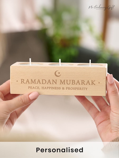 Personalised Ramadan and Eid Candle Holder by No Ordinary Gift (F94181) | £28