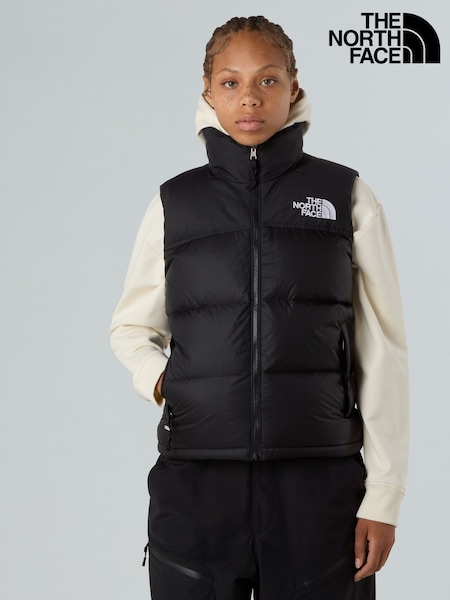 The North Face Black 1996 Retro Nuptse Puffer Gilet (F94204) | £250