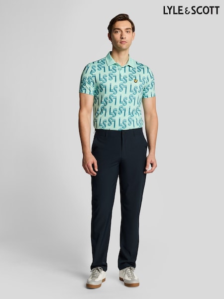 Lyle & Scott Blue 5 Pocket Golf Trousers (F94250) | £75