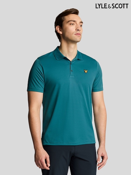 Lyle & Scott Blue Golf Tech Polo Shirt (F94261) | £55