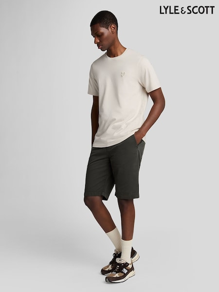 Lyle & Scott Green 100% Cotton Chinos Shorts (F94265) | £65