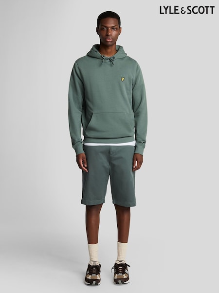 Lyle & Scott Green 100% Cotton Chinos Shorts (F94268) | £65