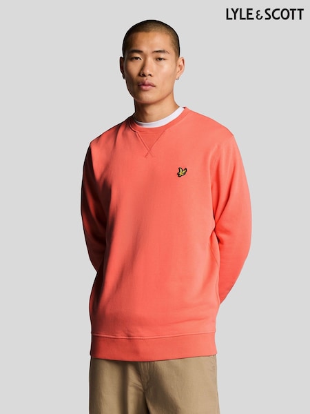 Lyle & Scott Orange Crew Neck Sweatshirt (F94274) | £65