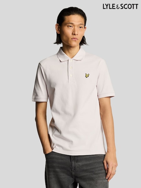 Lyle & Scott Pink Bolt Plain Polo Shirt (F94281) | £55