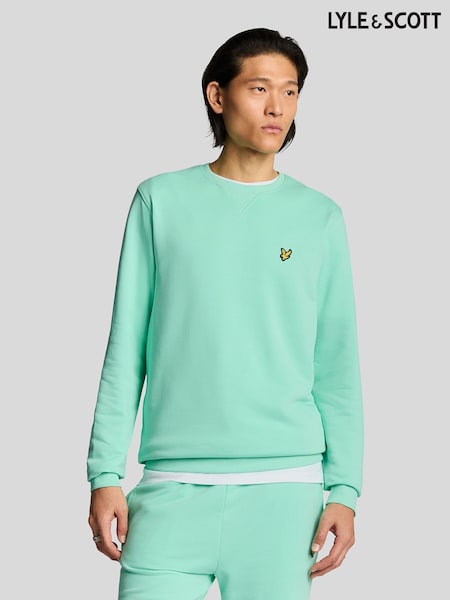 Lyle & Scott Green Crew Neck Sweatshirt (F94307) | £65