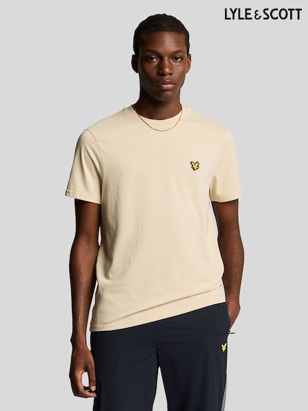 Lyle & Scott Cream Martin Short Sleeve T-Shirt (F94310) | £30