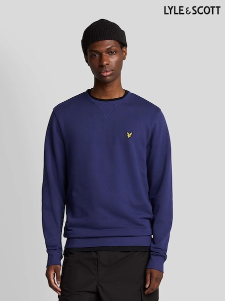 Lyle & Scott Purple Crew Neck Sweatshirt (F94325) | £65
