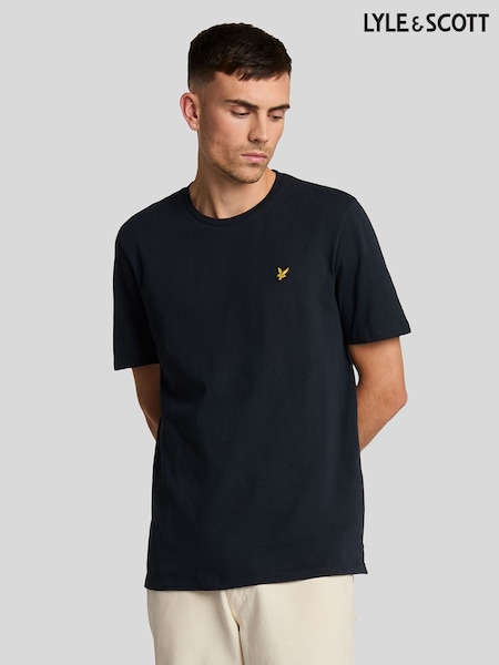 Lyle & Scott Blue 100% Cotton Slub T-Shirt (F94327) | £40