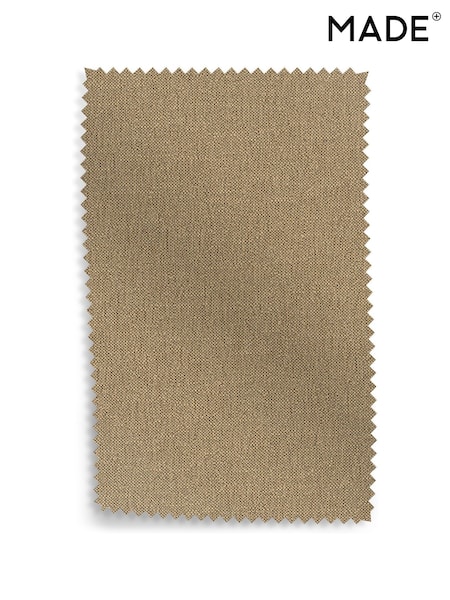 MADE.COM Caramel Natural Textured Slub Weave Upholstery Swatch (F94591) | £0