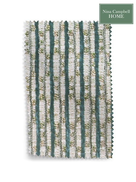 Nina Campbell Teal Pelham Upholstery Swatch (F94603) | £0