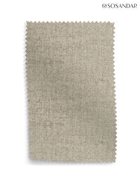 Sosandar Light Natural Porto Chenille Upholstery Swatch (F94611) | £0