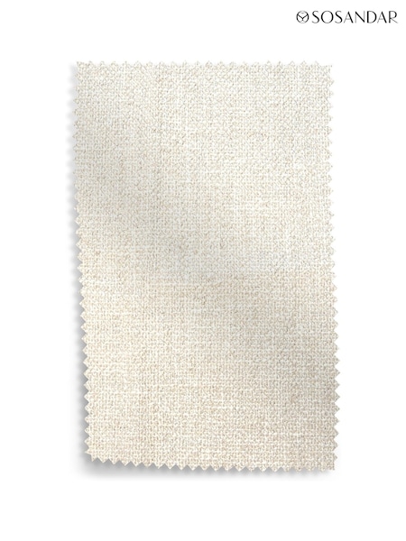 Sosandar Light Natural Sintra Textured Weave Upholstery Swatch (F94612) | £0