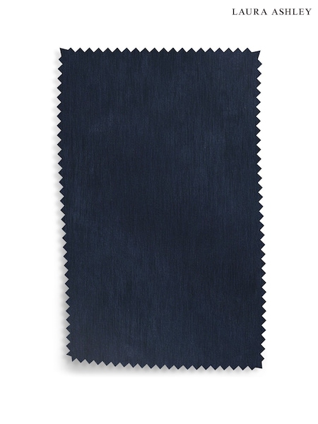 Midnight Navy Alwyn Velvet Upholstery Swatch (F94624) | £0