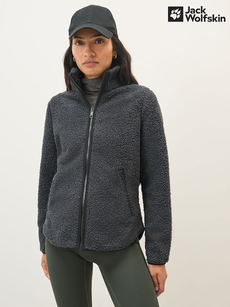 Jack Wolfskin High Curl Jacket Black Fleece (F94675) | £100