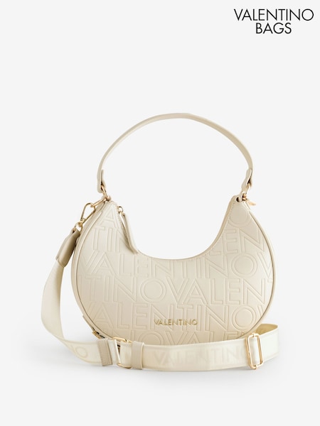 Valentino Bags Cream Shelby Hobo Bag (F94752) | £145