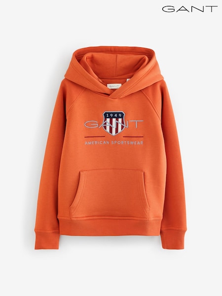 GANT Orange Archive Shield Hoodie (F94805) | £80