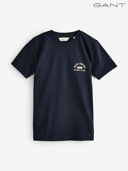 GANT Blue 100% Cotton Graphic T-Shirt (F94832) | £40
