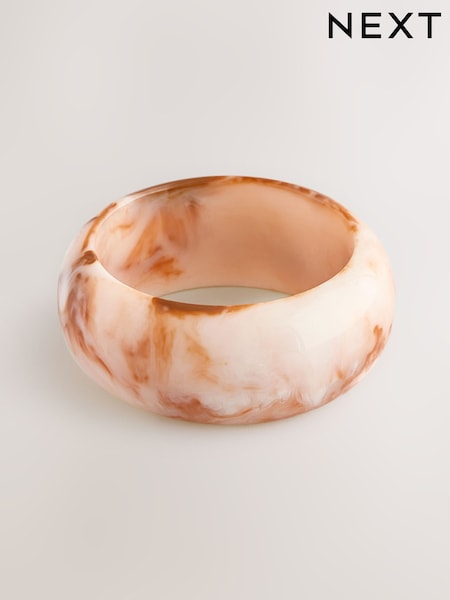 Cream Chunky Acrylic Bangle (F95059) | £14