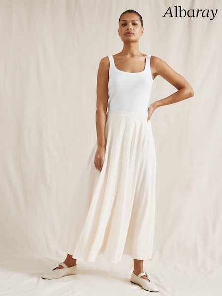 Albaray Cream Full Maxi Skirt (F95188) | £89