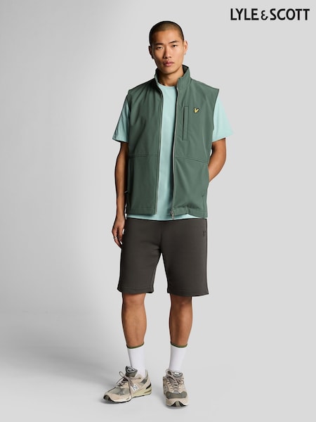 Lyle & Scott Grey Superfine Sweatshorts (F95235) | £60