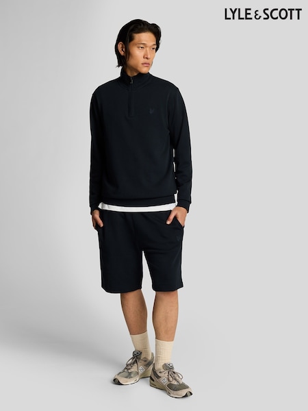 Lyle & Scott Blue Superfine Sweatshorts (F95242) | £60