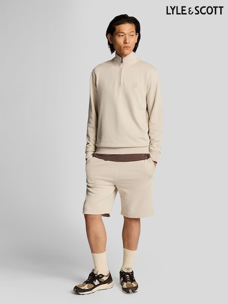 Lyle & Scott Cream Superfine Sweatshorts (F95249) | £60